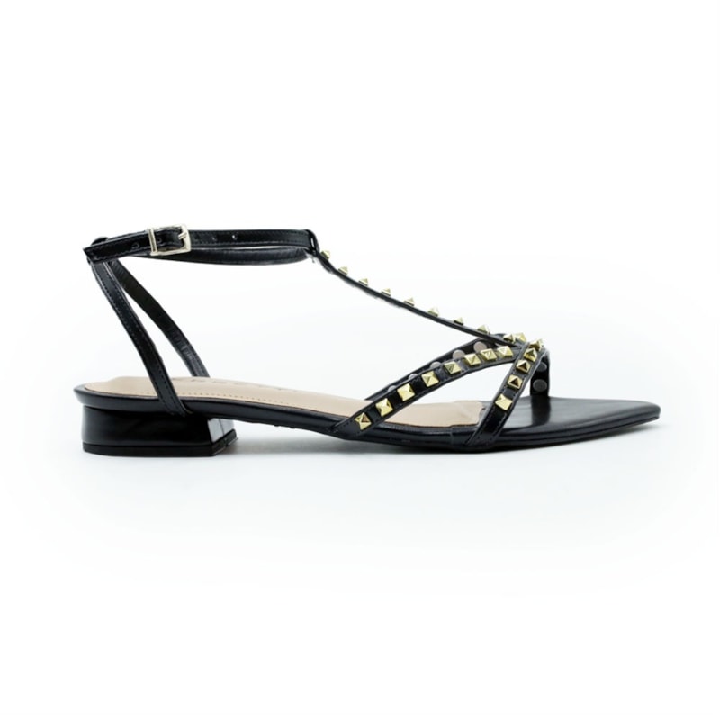 FEMININO SANDALIA BAIXA FERRETTI 1197905 MADRI PRETO