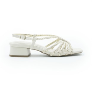 FEMININO SANDALIA BAIXA FERRETTI 1727952 SOFT OFF WHITE CHAMPAGNE