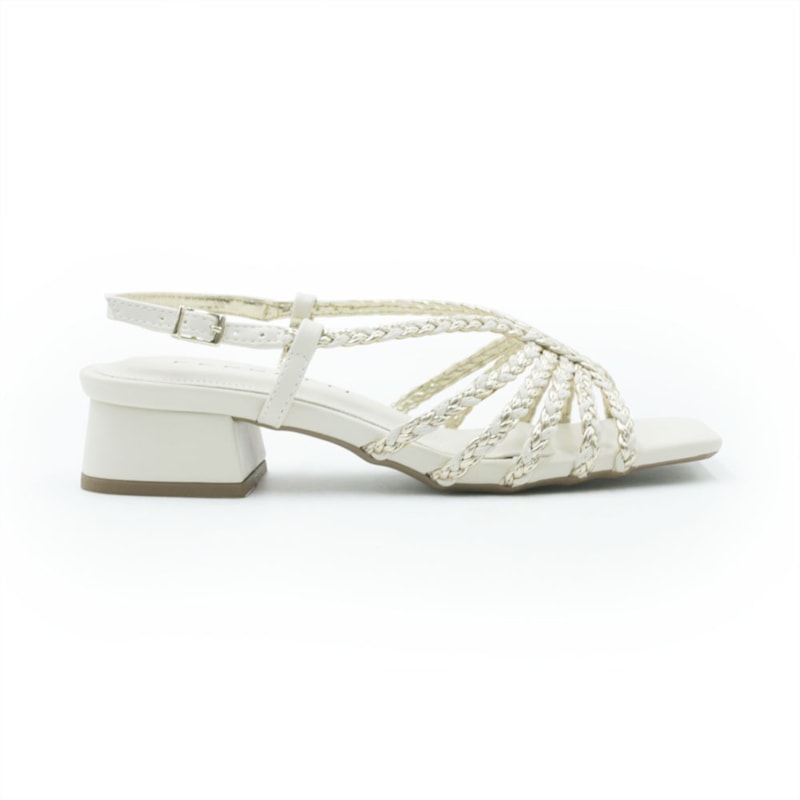 FEMININO SANDALIA BAIXA FERRETTI 1727952 SOFT OFF WHITE CHAMPAGNE