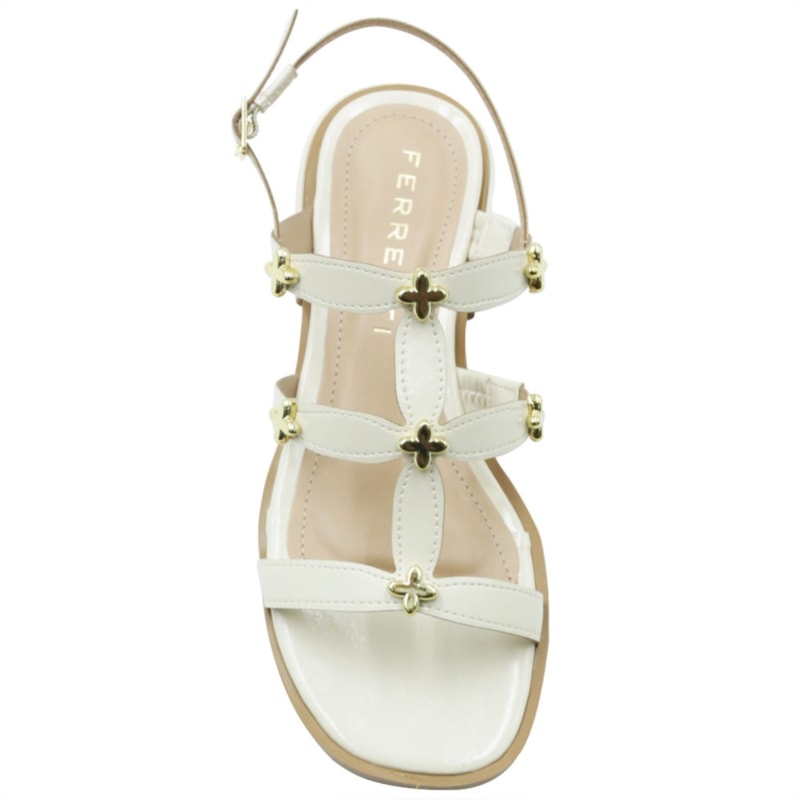 FEMININO SANDALIA BAIXA FERRETTI  2900115 MADRI AREIA