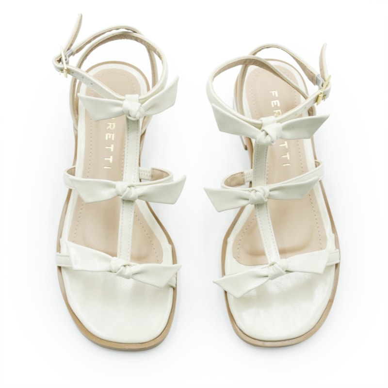 FEMININO SANDALIA BAIXA FERRETTI  2950142 MADRI AREIA