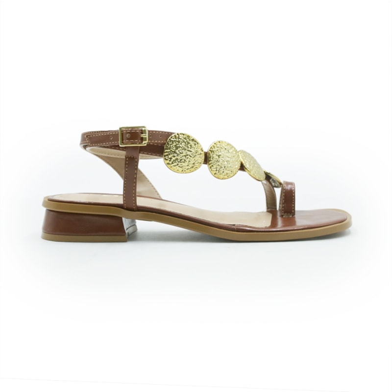 FEMININO SANDALIA BAIXA FERRETTI  2950186 MADRI NEW WHISKY