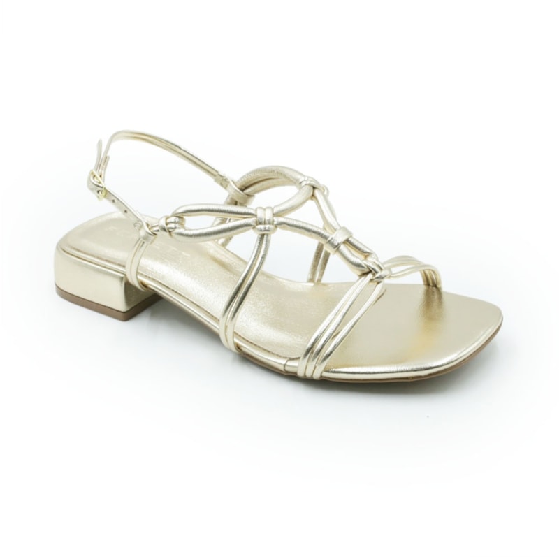 FEMININO SANDALIA BAIXA FERRETTI 4330 0T12210 CHAMPAGNE