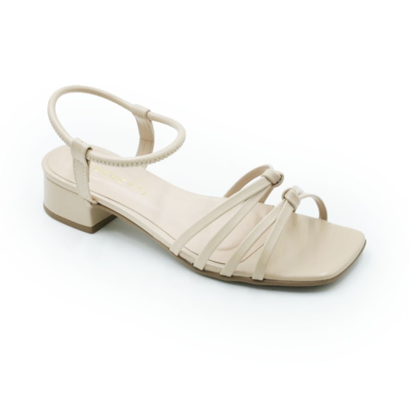 FEMININO SANDALIA BAIXA FERRETTI A222330887 NAPA GRANITE AMENDOA