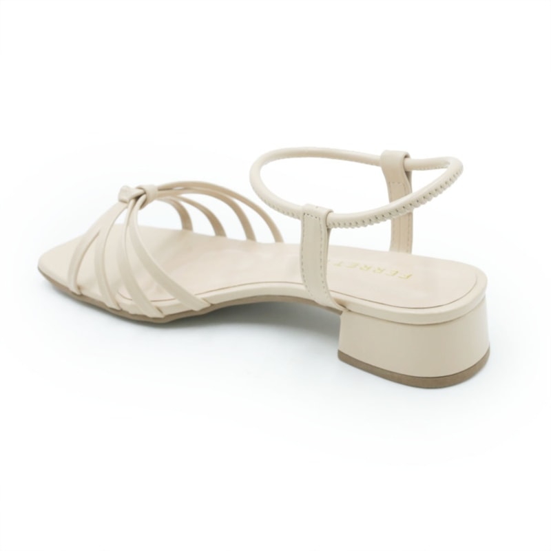 FEMININO SANDALIA BAIXA FERRETTI A222330887 NAPA GRANITE AMENDOA