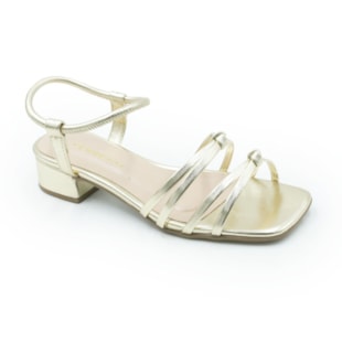 FEMININO SANDALIA BAIXA FERRETTI  A223330887 METAL ULTRA OURO LIGHT