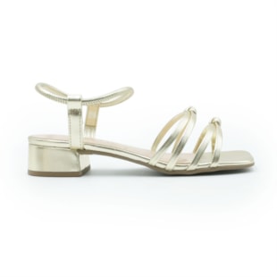 FEMININO SANDALIA BAIXA FERRETTI  A223330887 METAL ULTRA OURO LIGHT