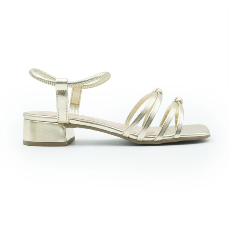 FEMININO SANDALIA BAIXA FERRETTI  A223330887 METAL ULTRA OURO LIGHT