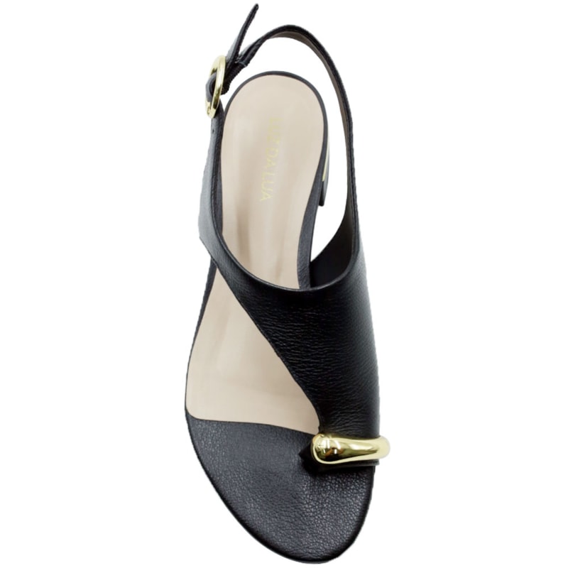 FEMININO SANDALIA BAIXA LUZ DA LUA  80910004 PRETO