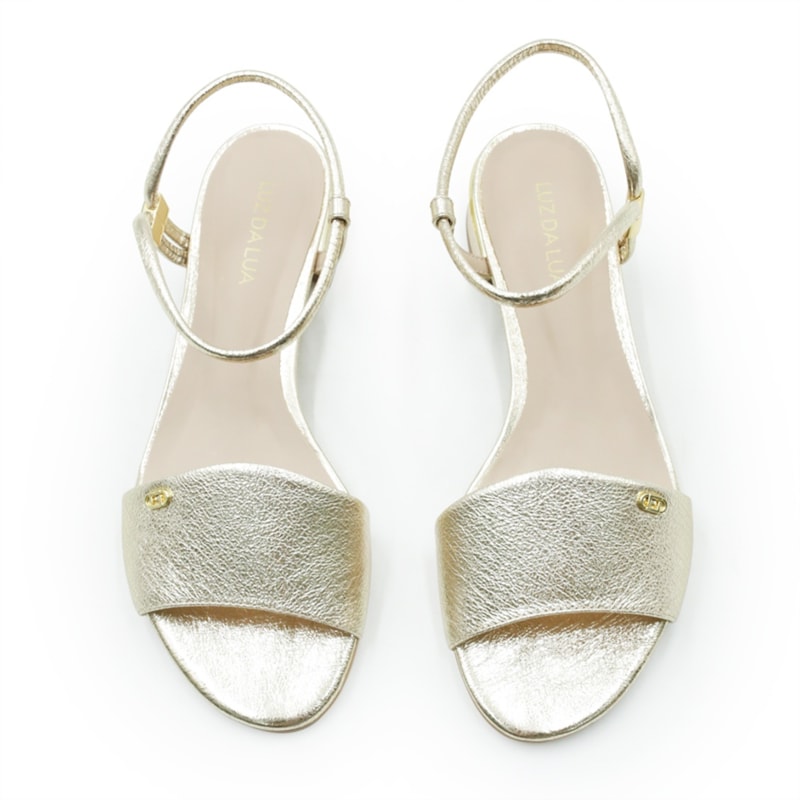 FEMININO SANDALIA BAIXA LUZ DA LUA 80910023 1 VENUS OURO