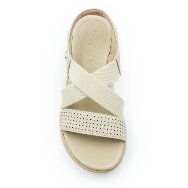 FEMININO SANDALIA BAIXA USAFLEX  AP26002 003 VANILLA