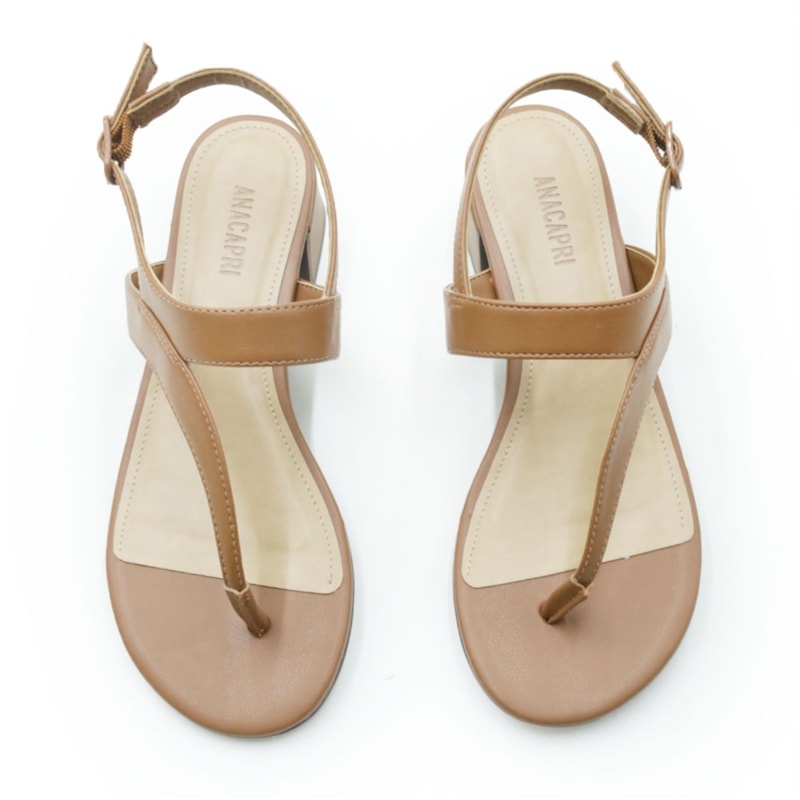 FEMININO SANDALIA MEDIA ANA CAPRI C3068800290001 AC CUOIO