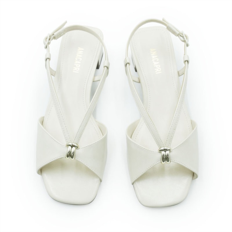 FEMININO SANDALIA MEDIA ANA CAPRI C3078900110002 OFF PEROLA