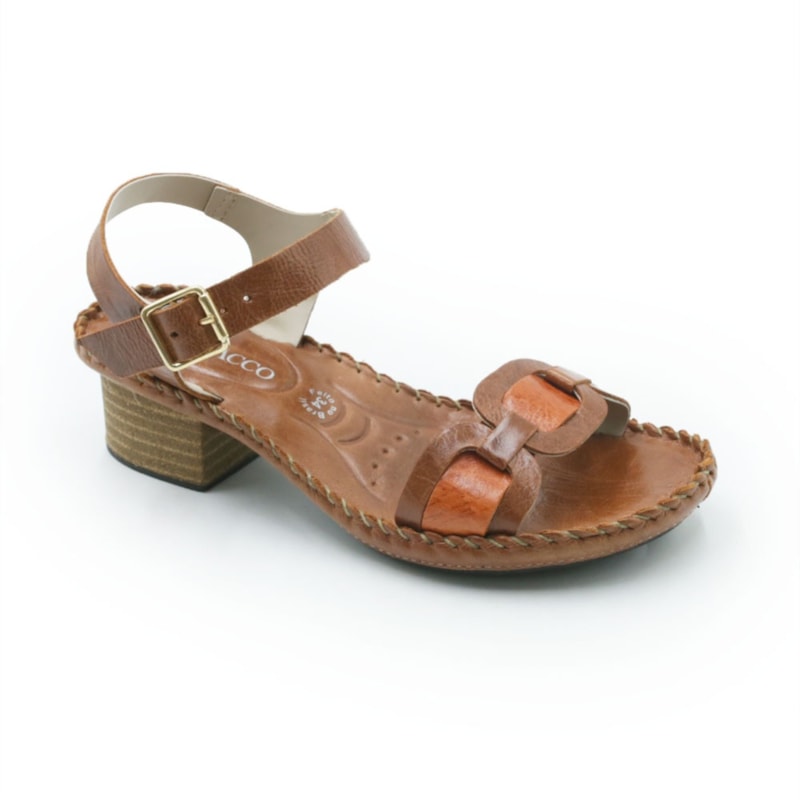 FEMININO SANDALIA MEDIA ANDACCO 16135 67 RUST LARANJA