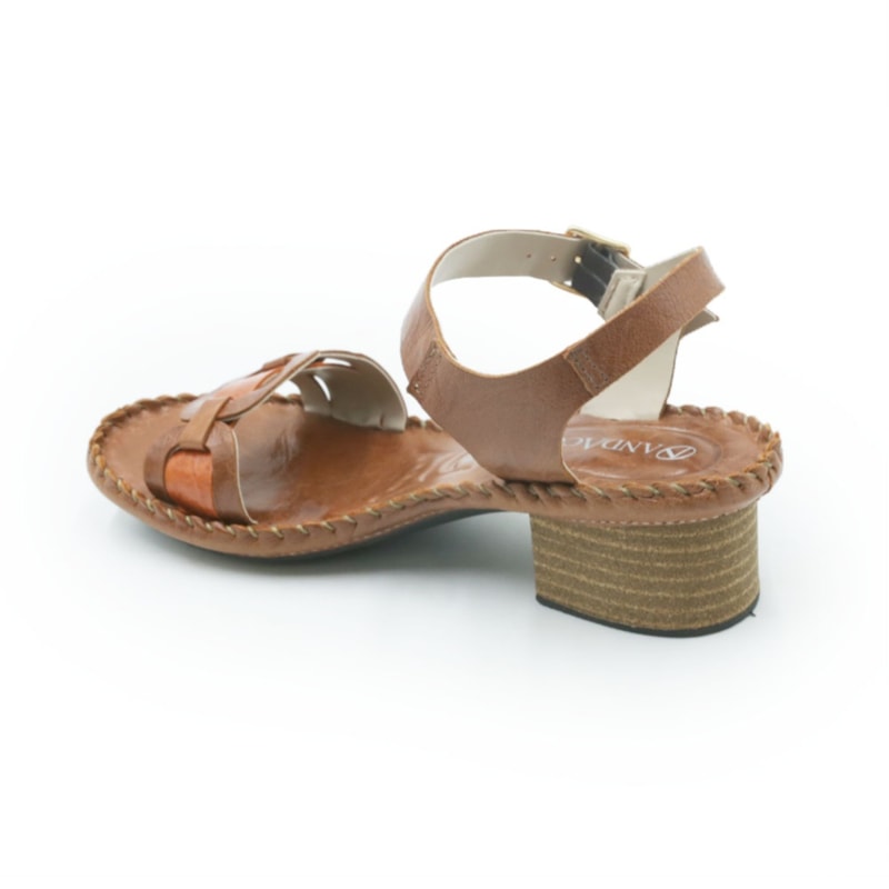 FEMININO SANDALIA MEDIA ANDACCO 16135 67 RUST LARANJA