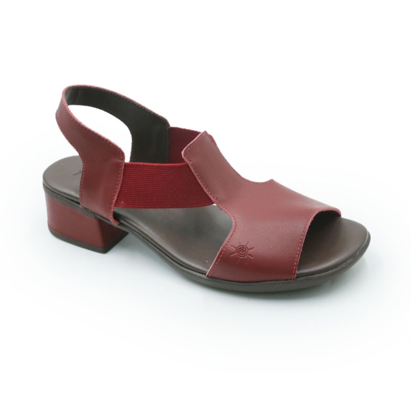 FEMININO SANDALIA MEDIA AYEAYE 503A108 ANILINA CARMIM