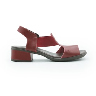 FEMININO SANDALIA MEDIA AYEAYE 503A108 ANILINA CARMIM
