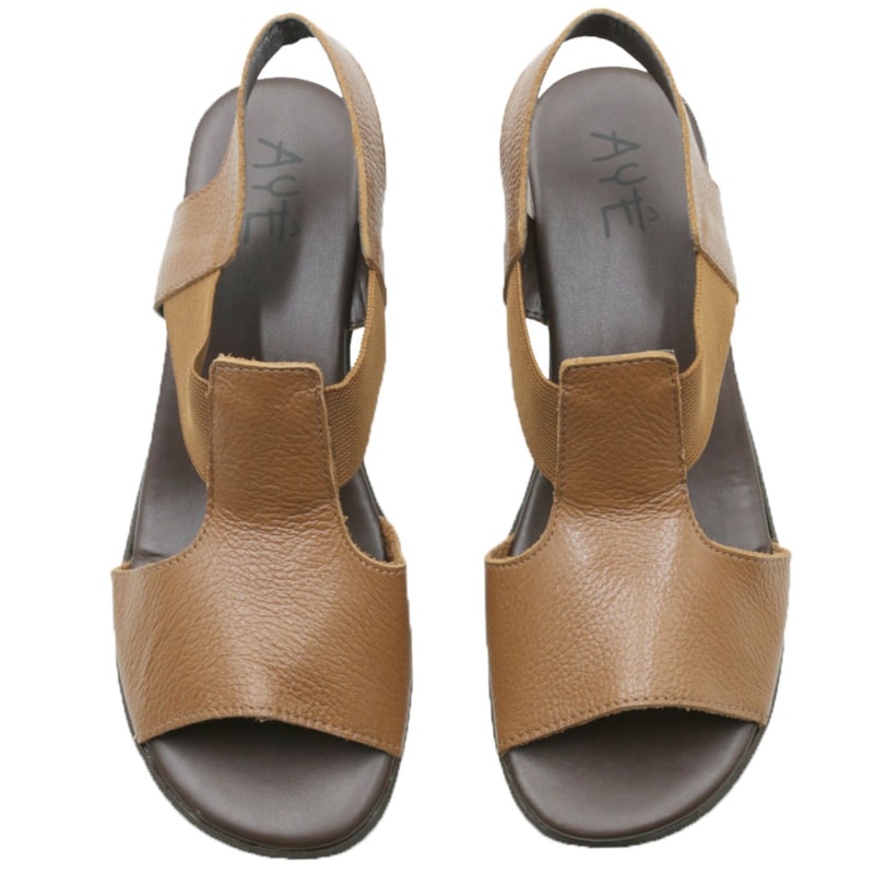 FEMININO SANDALIA MEDIA AYEAYE  503A108 FLOATER CONHAQUE