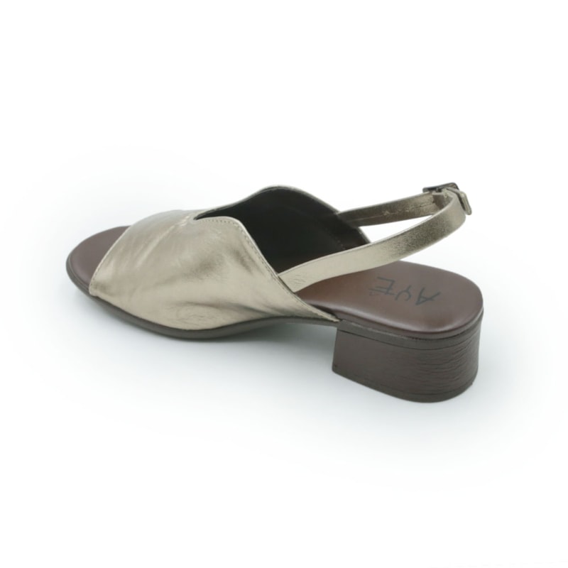 FEMININO SANDALIA MEDIA AYEAYE  503A1427 NAPA CRISTAL PRATA VELHO