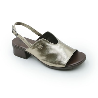 FEMININO SANDALIA MEDIA AYEAYE  503A1427 NAPA CRISTAL PRATA VELHO