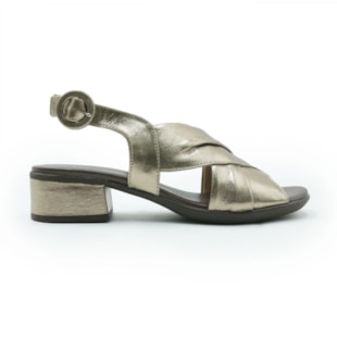 FEMININO SANDALIA MEDIA AYEAYE  503A1428 CRISTAL PRATA VELHO