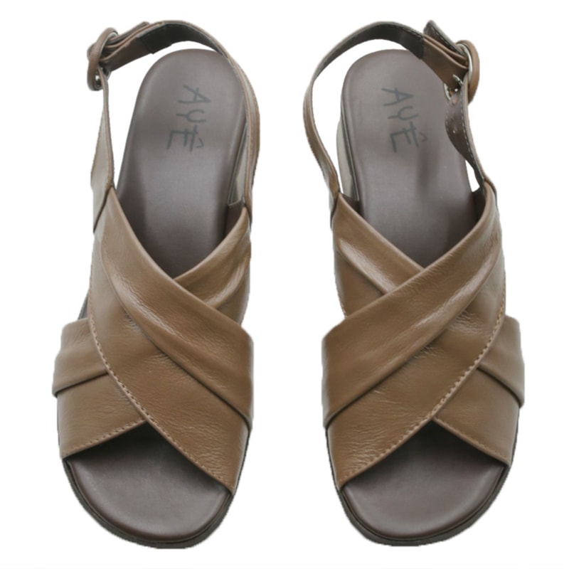 FEMININO SANDALIA MEDIA AYEAYE  503A1428 NAPA COMFORT CAMEL