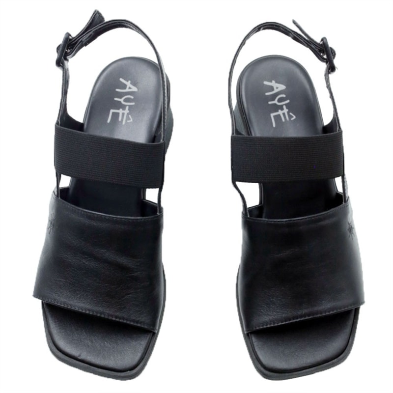 FEMININO SANDALIA MEDIA AYEAYE 506F1579 NAPA PRETO