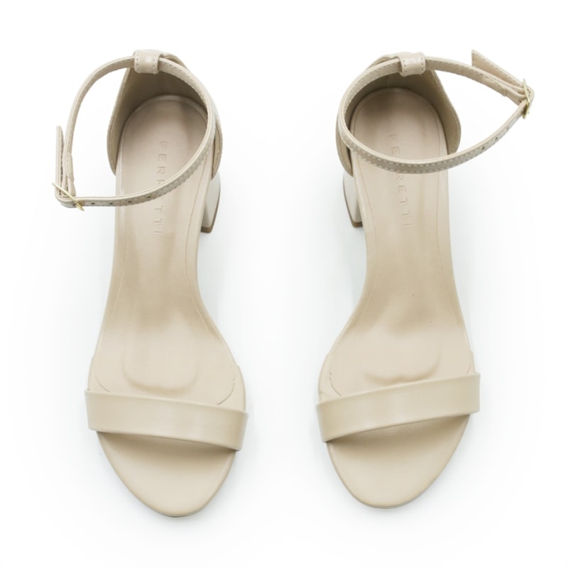 FEMININO SANDALIA MEDIA FERRETTI  107365 INTENSE AMENDOA