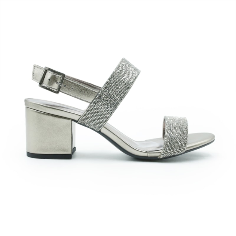 FEMININO SANDALIA MEDIA FERRETTI  107383 PEWTER GRAFITE