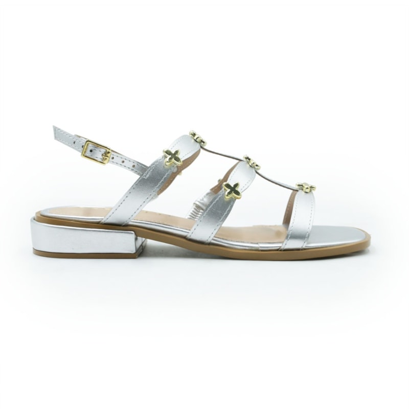 FEMININO SANDALIA MEDIA FERRETTI 2900115 PRATA.