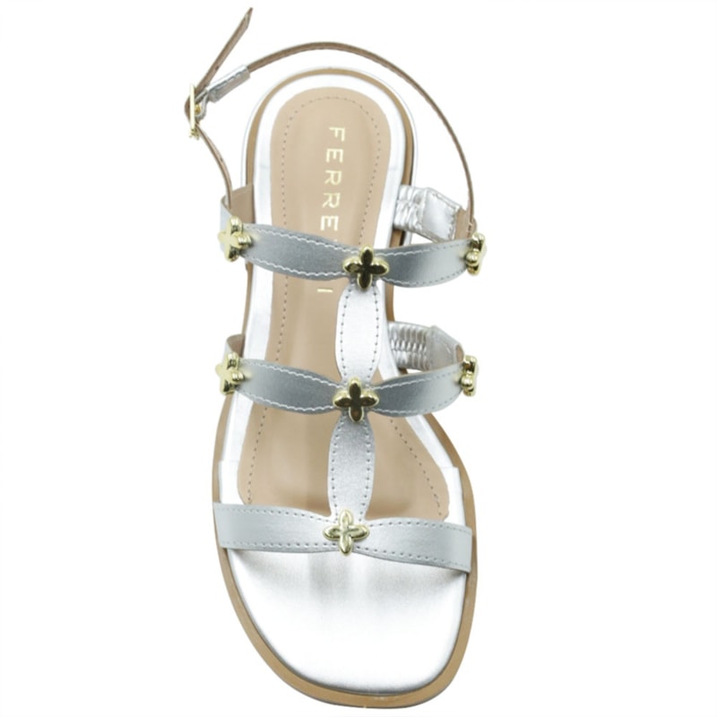FEMININO SANDALIA MEDIA FERRETTI 2900115 PRATA.