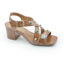 FEMININO SANDALIA MEDIA FERRETTI  328211 INTENSE CARAMELO
