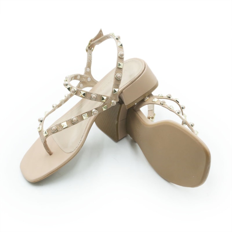 FEMININO SANDALIA MEDIA FERRETTI  45422 MESTICO NEW ANTIQUE NUDE