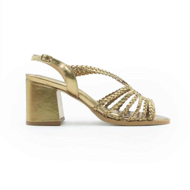 FEMININO SANDALIA MEDIA FERRETTI 52391 CRISTAL BRONZE