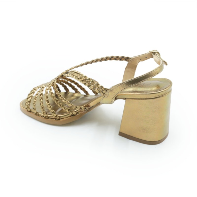 FEMININO SANDALIA MEDIA FERRETTI 52391 CRISTAL BRONZE