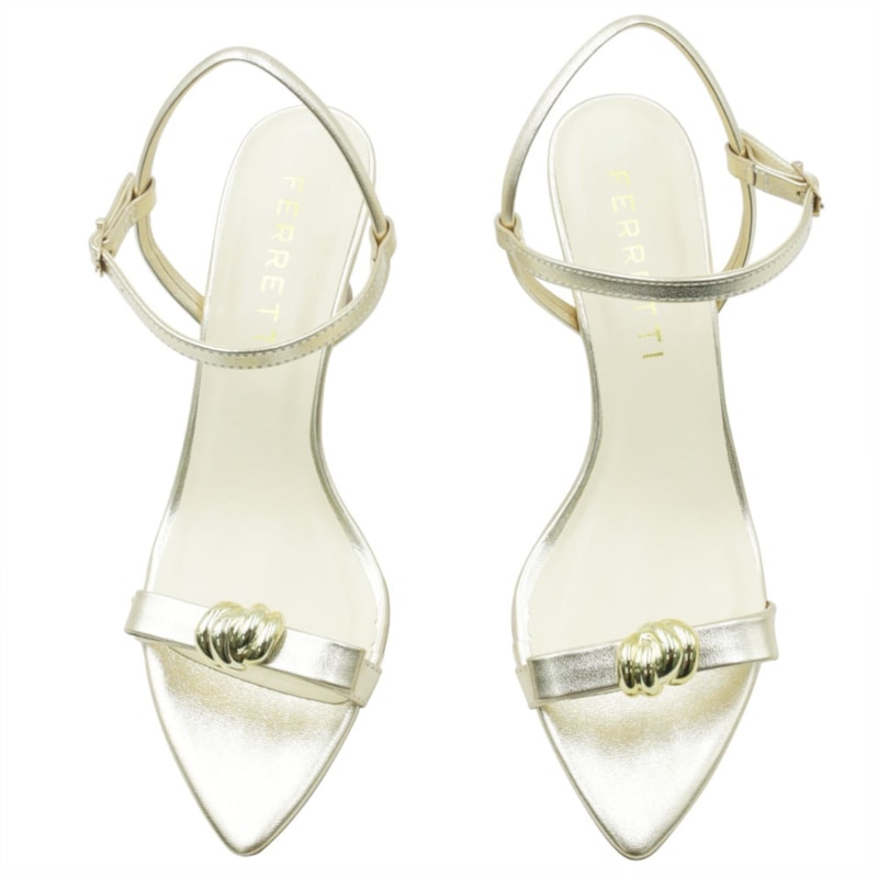 FEMININO SANDALIA MEDIA FERRETTI 532112729 PRIME OURO