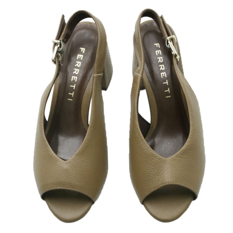 FEMININO SANDALIA MEDIA FERRETTI 609501977 COURO KOALA