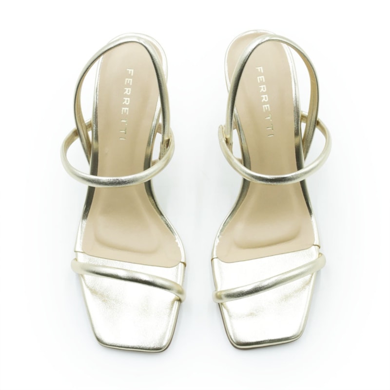 FEMININO SANDALIA MEDIA FERRETTI 6797P19167 IRON OURO