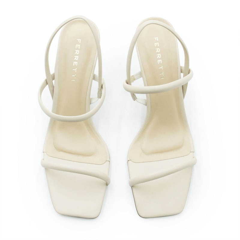 FEMININO SANDALIA MEDIA FERRETTI 6797P19167 TOSCANA MANTEIGA