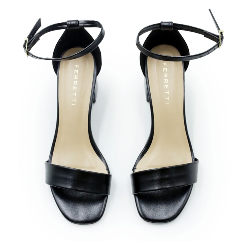FEMININO SANDALIA MEDIA FERRETTI 6902P19132 INTENSE PRETO