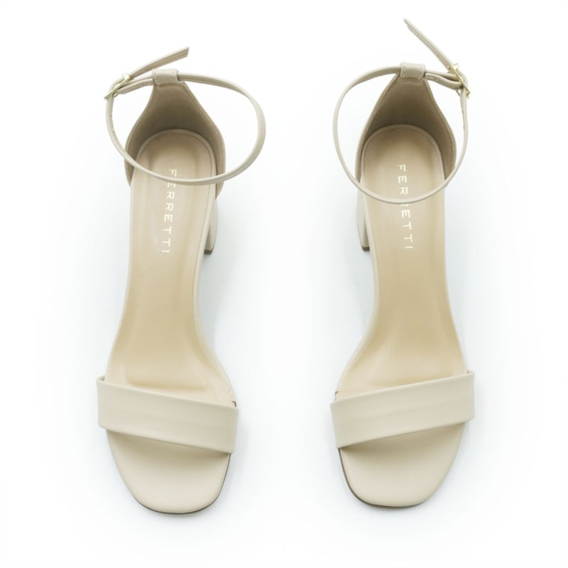 FEMININO SANDALIA MEDIA FERRETTI 6902P19132 TOSCANA MANTEIGA