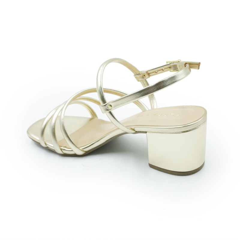 FEMININO SANDALIA MEDIA FERRETTI 6902P61100 IRON OURO