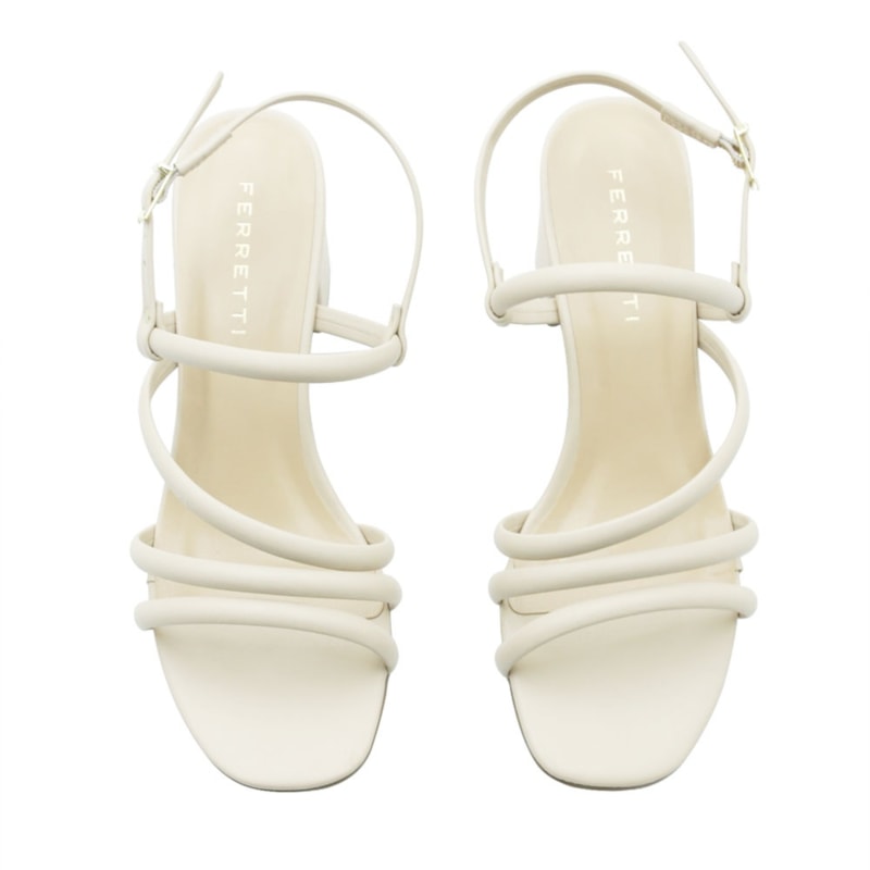 FEMININO SANDALIA MEDIA FERRETTI 6902P61100 TOSCANA MANTEIGA