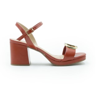 FEMININO SANDALIA MEDIA FERRETTI  7077 20689 INTENSE RUM