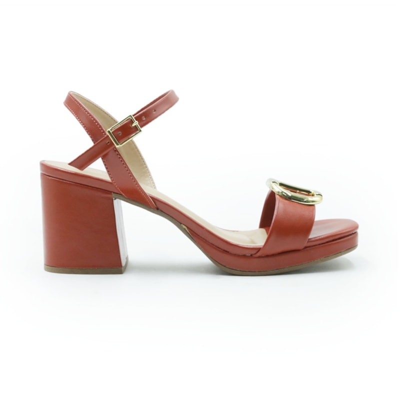 FEMININO SANDALIA MEDIA FERRETTI  7077 20689 INTENSE RUM