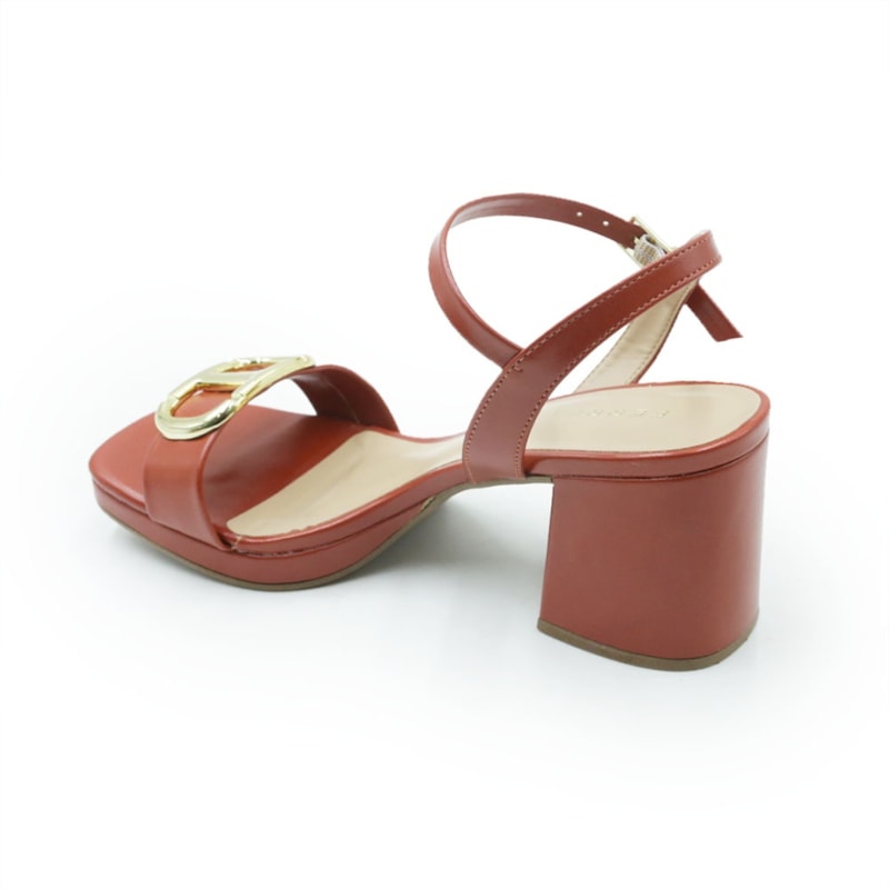 FEMININO SANDALIA MEDIA FERRETTI  7077 20689 INTENSE RUM