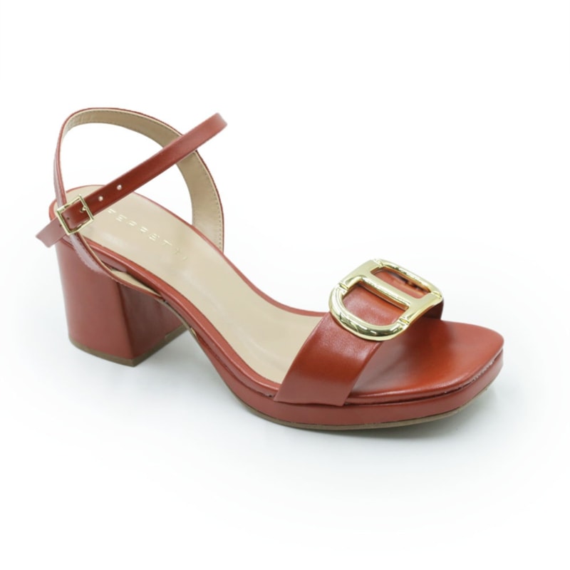 FEMININO SANDALIA MEDIA FERRETTI  7077 20689 INTENSE RUM