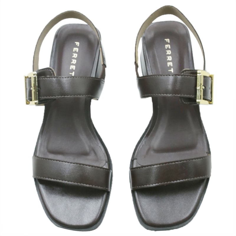 FEMININO SANDALIA MEDIA FERRETTI 7129 21133 INTENSE BRUM