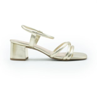 FEMININO SANDALIA MEDIA FERRETTI A216230886 METAL ULTRA OURO LIGHT