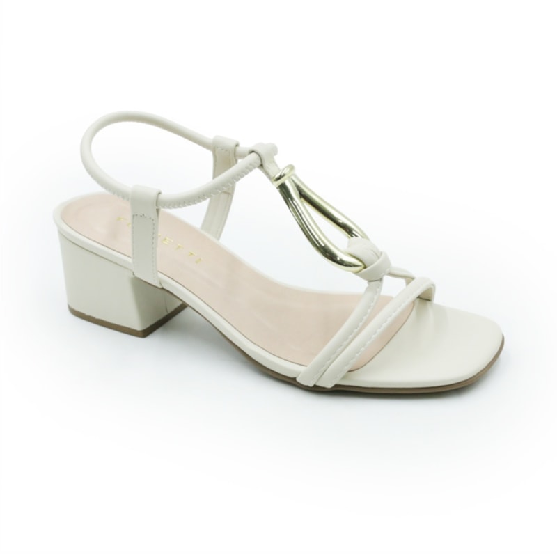 FEMININO SANDALIA MEDIA FERRETTI A221430742 NAPA LINE PORCELANA